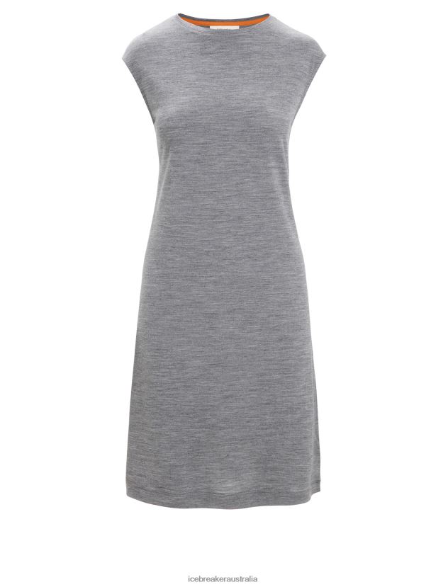 Icebreaker Women Merino Granary Sleeveless DressGritstone Heather 80BXXP729 Clothing