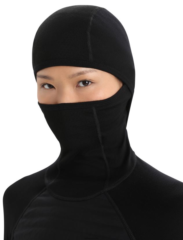 Icebreaker Women ZoneKnit Merino Insulated Long Sleeve Thermal HoodieBlack 80BXXP597 Clothing