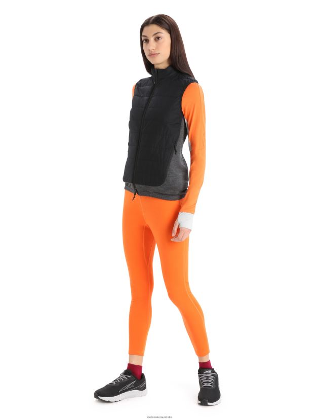 Icebreaker Women MerinoLoft VestBlack/Jet Heather 80BXXP681 Clothing