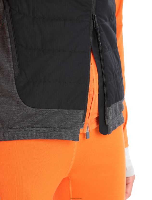 Icebreaker Women MerinoLoft VestBlack/Jet Heather 80BXXP681 Clothing