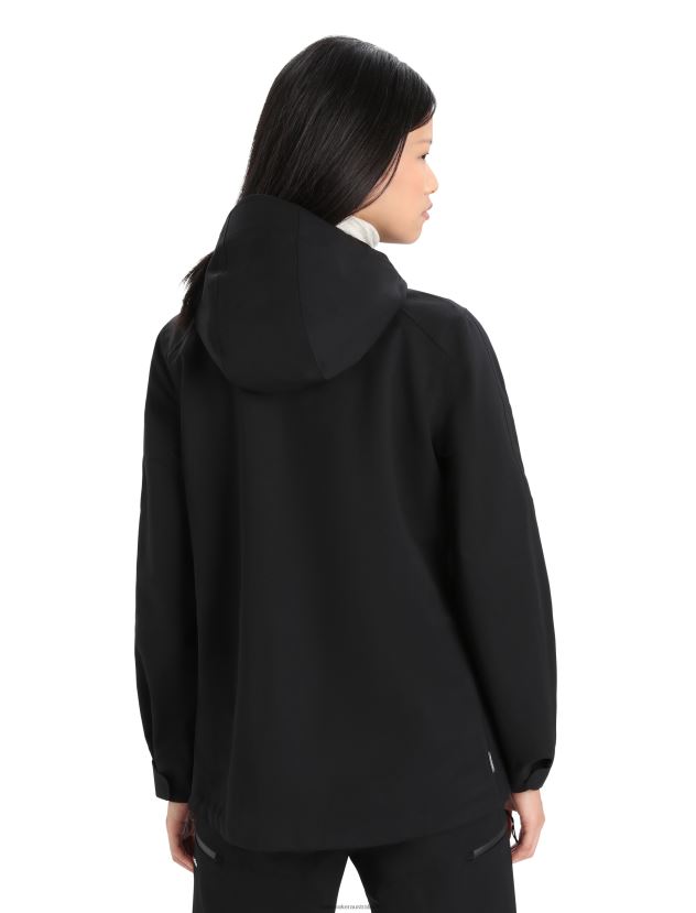 Icebreaker Women Shell+ Merino Hooded JacketBlack 80BXXP827 Clothing
