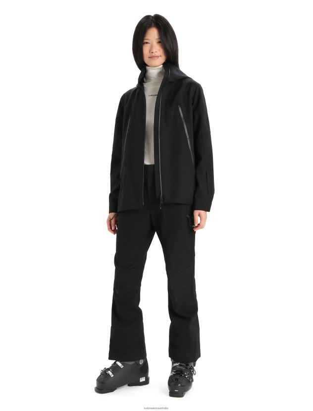 Icebreaker Women Shell+ Merino Hooded JacketBlack 80BXXP827 Clothing