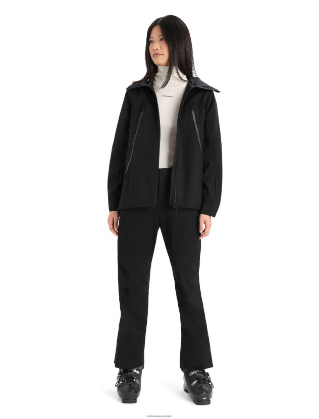 Icebreaker Women Shell+ Merino Hooded JacketBlack 80BXXP827 Clothing