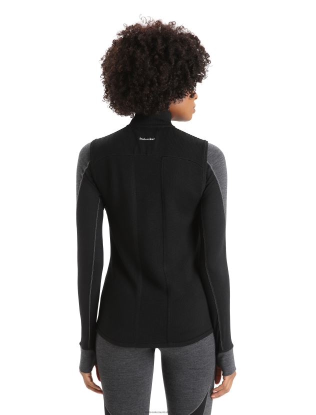 Icebreaker Women ZoneKnit Merino Insulated VestBlack 80BXXP684 Clothing