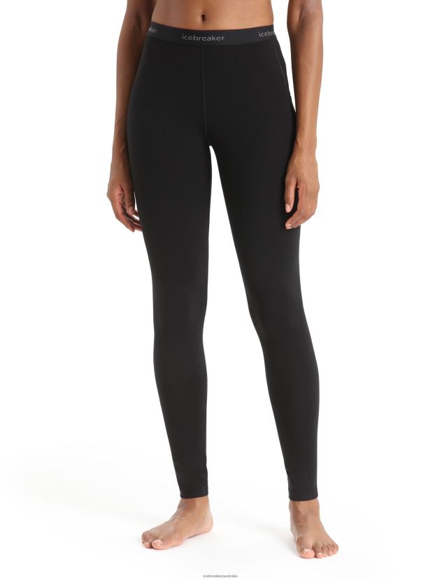 Icebreaker Women BodyfitZone Merino 150 Zone Thermal LeggingsBlack 80BXXP579 Clothing
