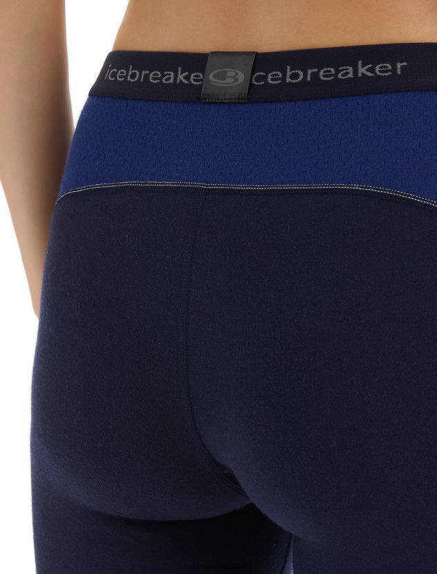 Icebreaker Women BodyfitZone Merino 260 Zone Thermal LeggingsMidnight Navy/Royal Navy 80BXXP864 Clothing