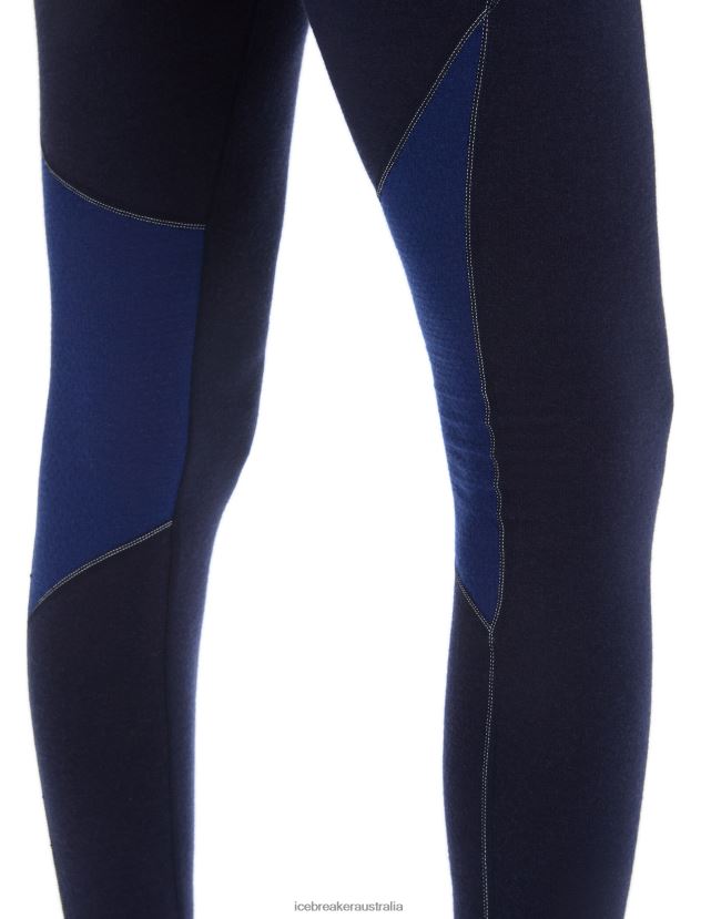 Icebreaker Women BodyfitZone Merino 260 Zone Thermal LeggingsMidnight Navy/Royal Navy 80BXXP864 Clothing