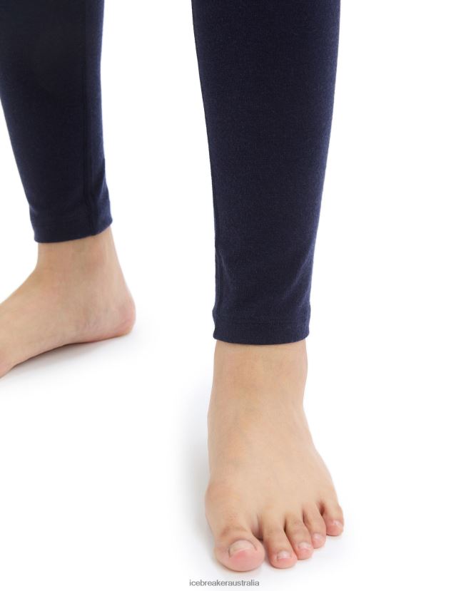 Icebreaker Women BodyfitZone Merino 260 Zone Thermal LeggingsMidnight Navy/Royal Navy 80BXXP864 Clothing