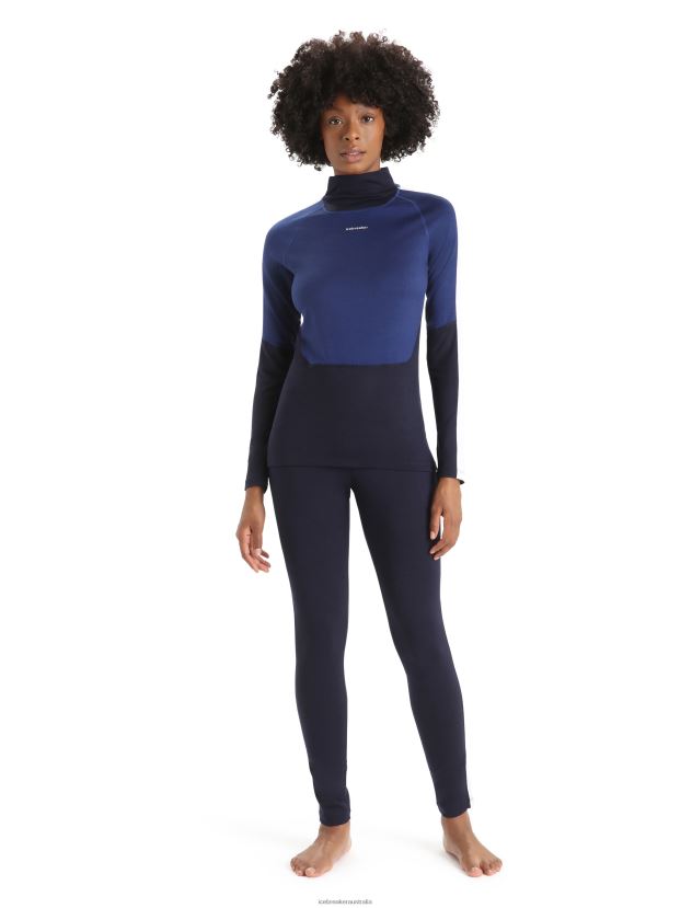 Icebreaker Women Merino 200 Sonebula Thermal LeggingsMidnight Navy/Snow 80BXXP587 Clothing