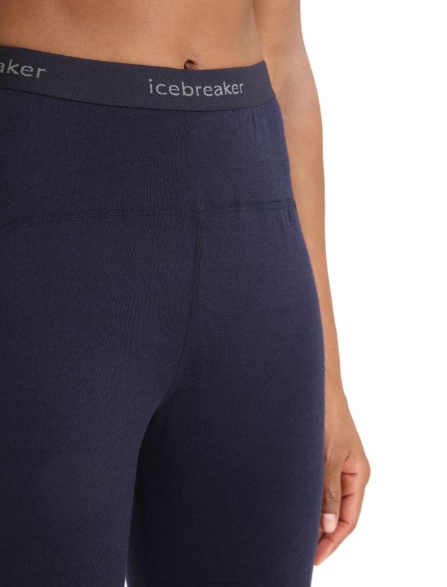 Icebreaker Women Merino 200 Sonebula Thermal LeggingsMidnight Navy/Snow 80BXXP587 Clothing