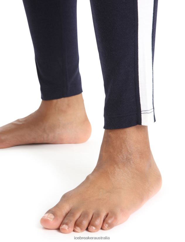 Icebreaker Women Merino 200 Sonebula Thermal LeggingsMidnight Navy/Snow 80BXXP587 Clothing