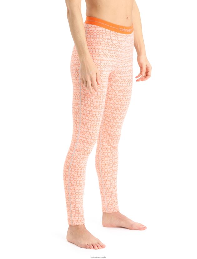 Icebreaker Women Merino 250 Vertex Thermal Leggings Alpine GeoSnow/Flash 80BXXP868 Clothing