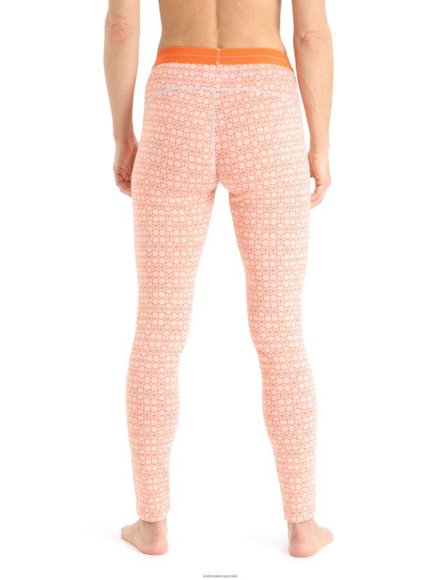 Icebreaker Women Merino 250 Vertex Thermal Leggings Alpine GeoSnow/Flash 80BXXP868 Clothing