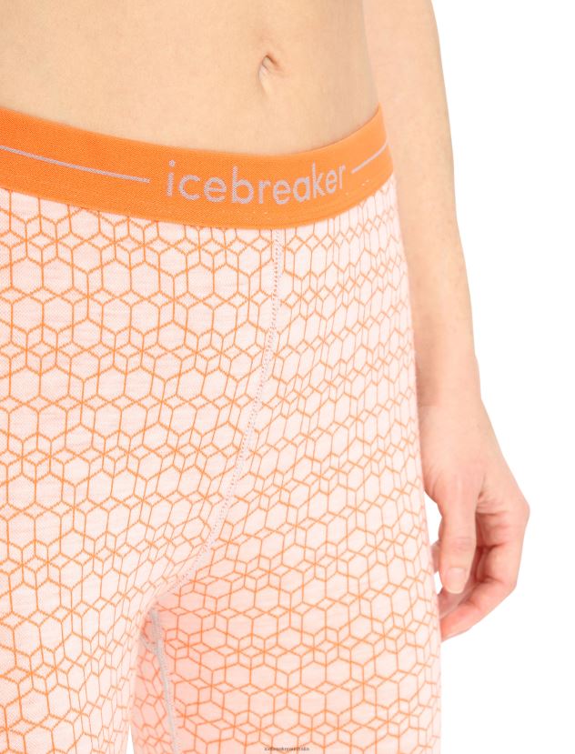 Icebreaker Women Merino 250 Vertex Thermal Leggings Alpine GeoSnow/Flash 80BXXP868 Clothing