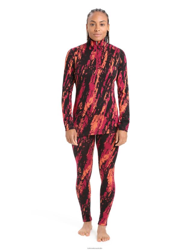Icebreaker Women Merino 250 Vertex Thermal Leggings SedimentaryCherry/Flash 80BXXP825 Clothing