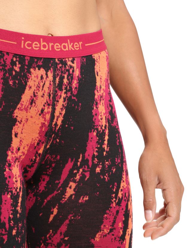 Icebreaker Women Merino 250 Vertex Thermal Leggings SedimentaryCherry/Flash 80BXXP825 Clothing