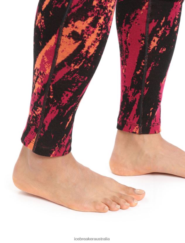 Icebreaker Women Merino 250 Vertex Thermal Leggings SedimentaryCherry/Flash 80BXXP825 Clothing