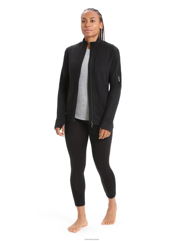 Icebreaker Women Merino Fastray High Rise TightsBlack 80BXXP733 Clothing