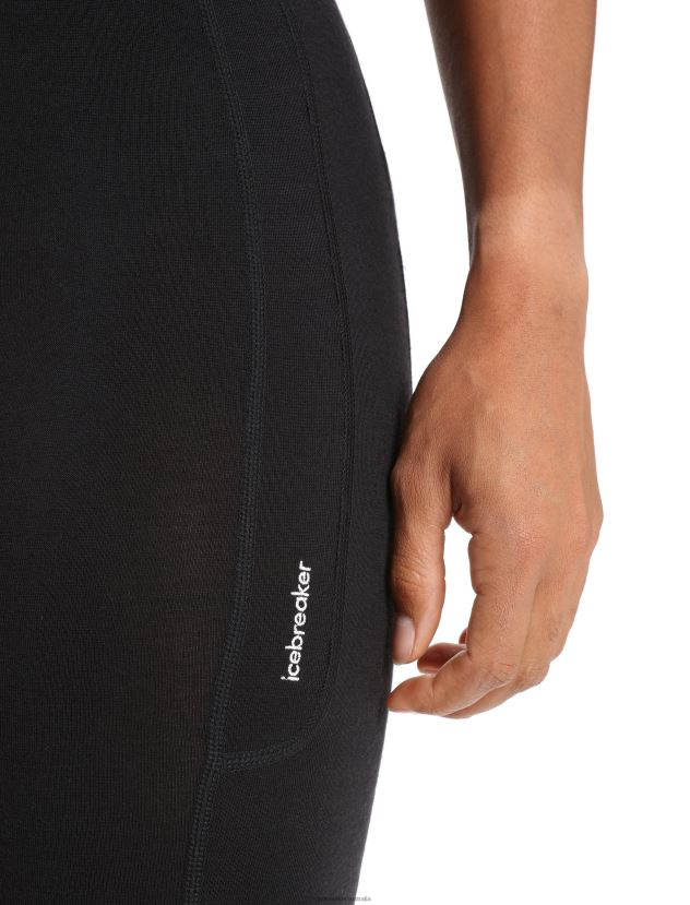 Icebreaker Women Merino Fastray High Rise TightsBlack 80BXXP733 Clothing