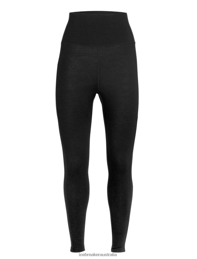 Icebreaker Women Merino Fastray High Rise TightsBlack 80BXXP733 Clothing