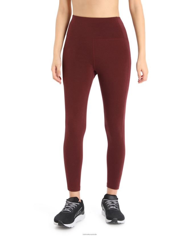 Icebreaker Women Merino Fastray High Rise TightsEspresso 80BXXP907 Clothing