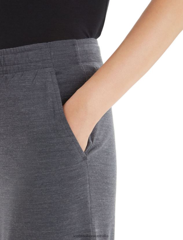 Icebreaker Women Cool-Lite Merino Yanni Culotte PantsMonsoon Heather 80BXXP797 Clothing