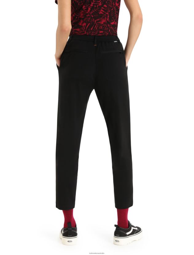 Icebreaker Women MerinoFine Interlock PantsBlack 80BXXP748 Clothing