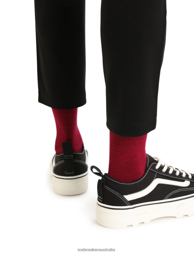 Icebreaker Women MerinoFine Interlock PantsBlack 80BXXP748 Clothing