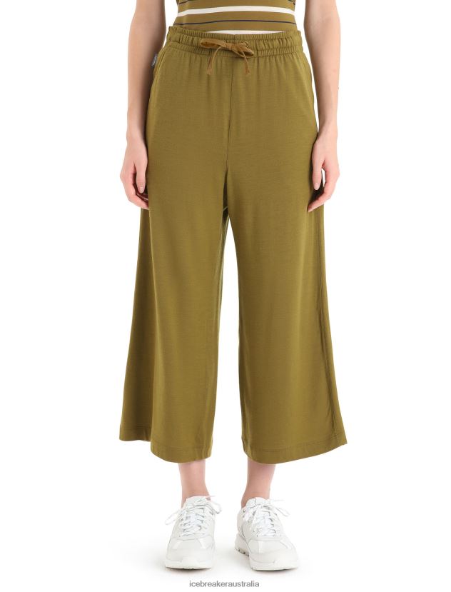 Icebreaker Women Merino Granary CulottesAlgae 80BXXP735 Clothing