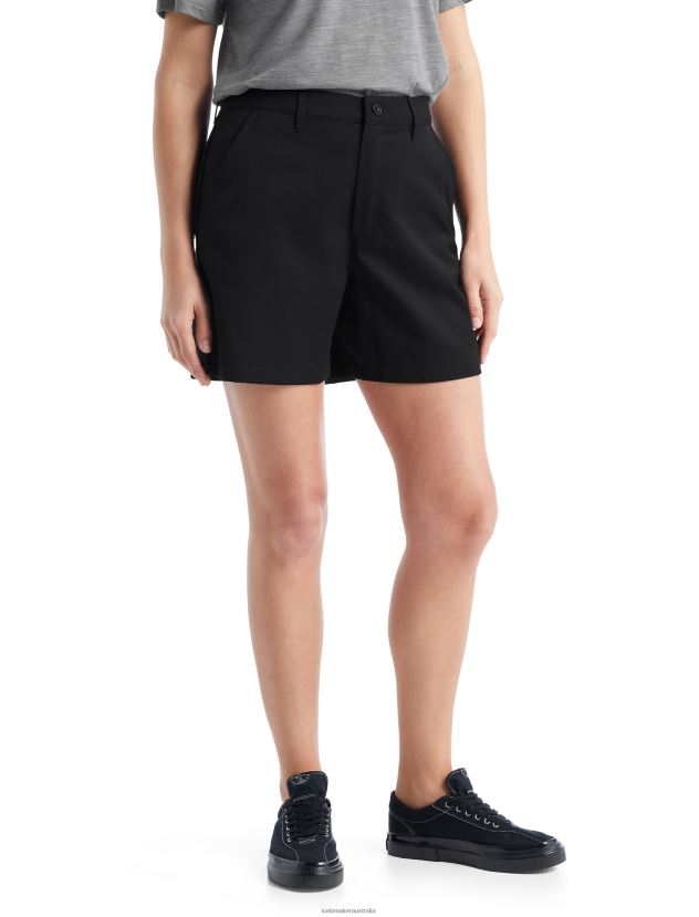 Icebreaker Women Merino Berlin ShortsBlack 80BXXP923 Clothing