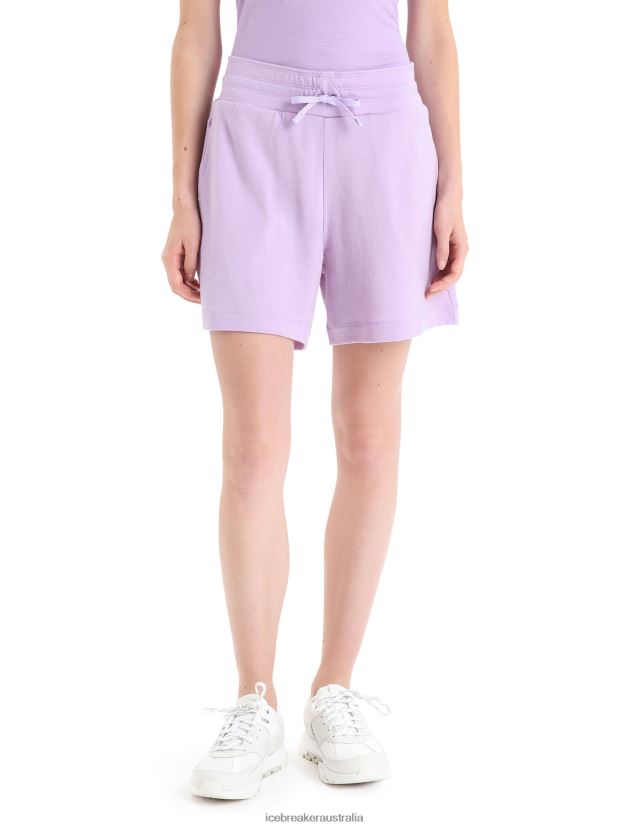 Icebreaker Women Merino Crush ShortsPurple Gaze 80BXXP741 Clothing