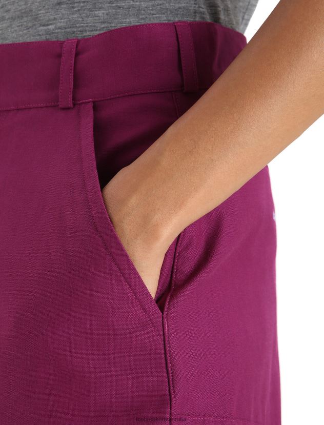 Icebreaker Women Merino Hike ShortsGo Berry 80BXXP746 Clothing