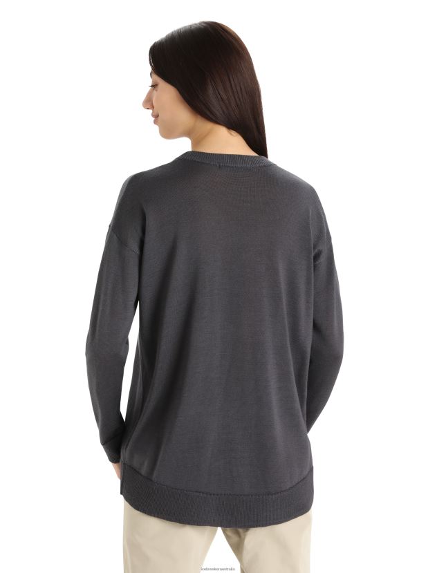 Icebreaker Women Cool-Lite Merino Nova Sweater SweatshirtMonsoon 80BXXP904 Clothing