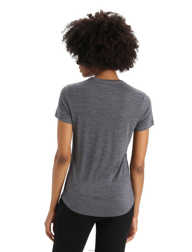 Icebreaker Women Merino Sphere II Short Sleeve T-ShirtMidnight Heather 80BXXP607 Clothing