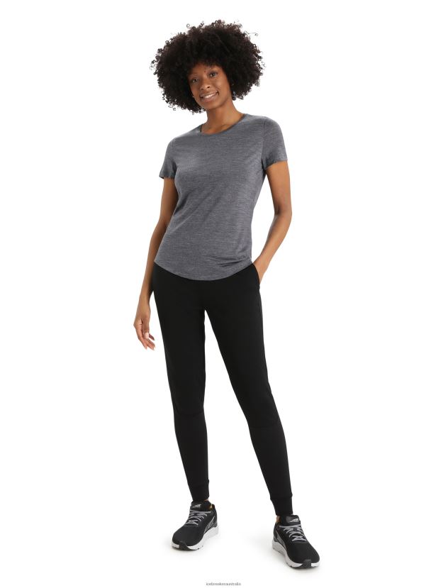 Icebreaker Women Merino Sphere II Short Sleeve T-ShirtMidnight Heather 80BXXP607 Clothing