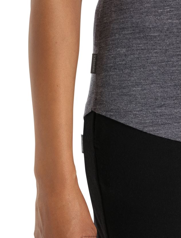 Icebreaker Women Merino Sphere II Short Sleeve T-ShirtMidnight Heather 80BXXP607 Clothing