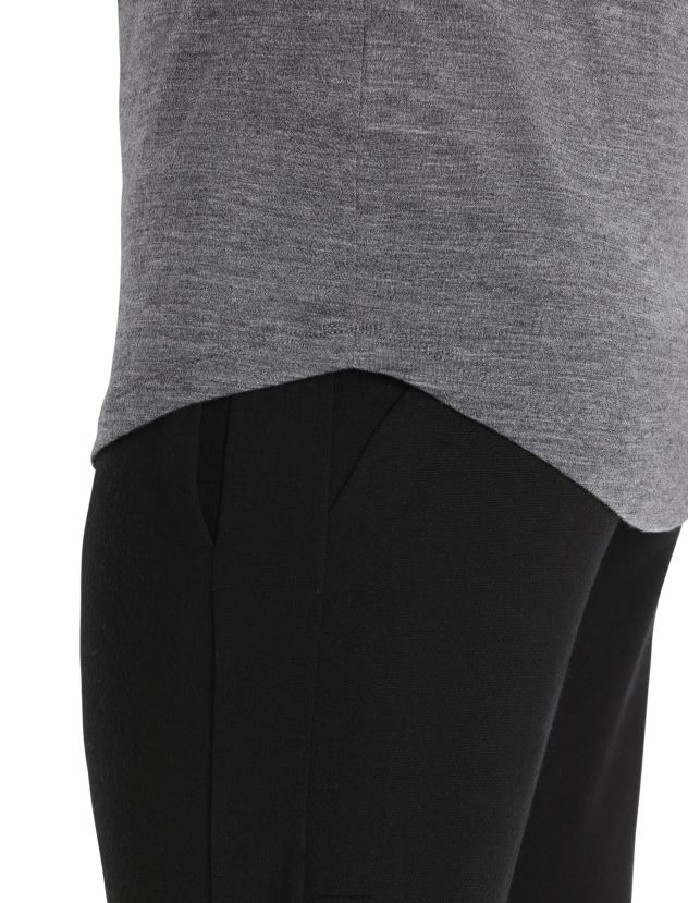 Icebreaker Women Merino Sphere II Short Sleeve T-ShirtMidnight Heather 80BXXP607 Clothing