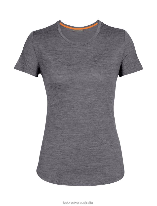 Icebreaker Women Merino Sphere II Short Sleeve T-ShirtMidnight Heather 80BXXP607 Clothing