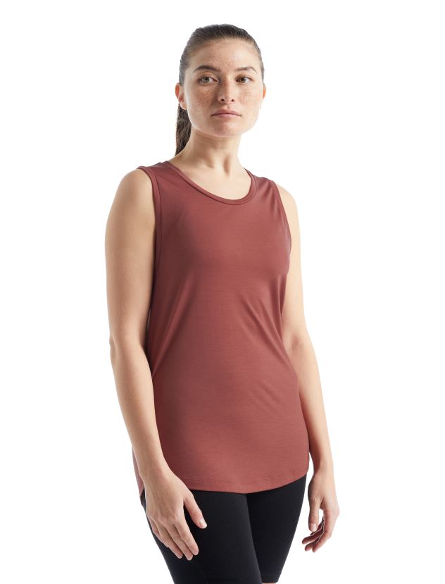 Icebreaker Women Merino Sphere II TankGrape 80BXXP807 Clothing