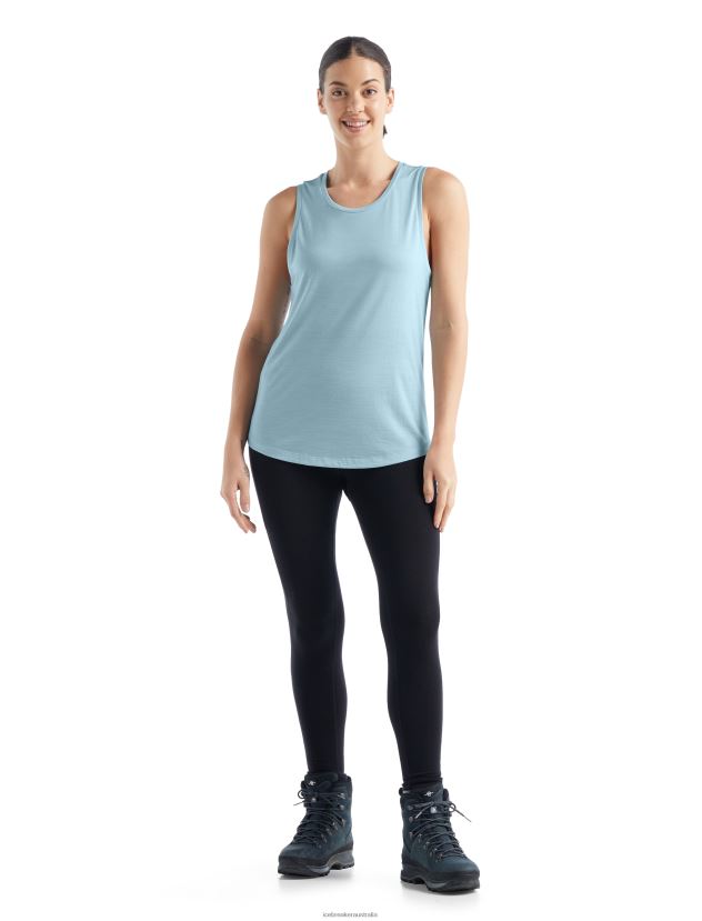 Icebreaker Women Merino Sphere II TankHaze 80BXXP808 Clothing