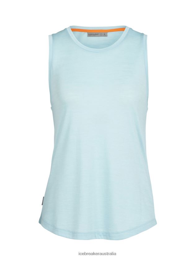 Icebreaker Women Merino Sphere II TankHaze 80BXXP808 Clothing