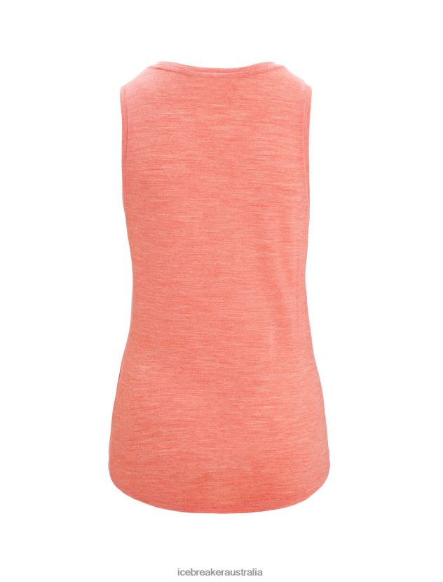Icebreaker Women Merino Sphere II TankVibrant Earth Heather 80BXXP618 Clothing