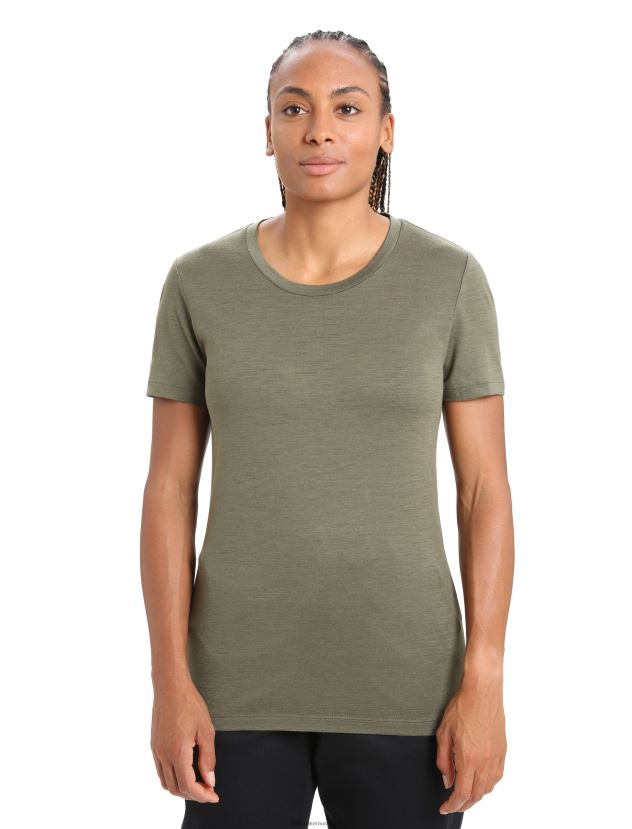 Icebreaker Women Merino Tech Lite II Short Sleeve T-ShirtLoden 80BXXP601 Clothing