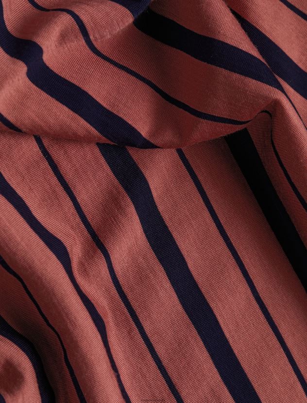Icebreaker Women Merino Wave Short Sleeve Stripe T-ShirtGrape/Midnight Navy 80BXXP922 Clothing
