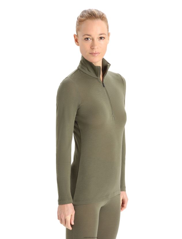 Icebreaker Women Merino 175 Everyday Long Sleeve Half Zip Thermal TopLoden 80BXXP837 Clothing