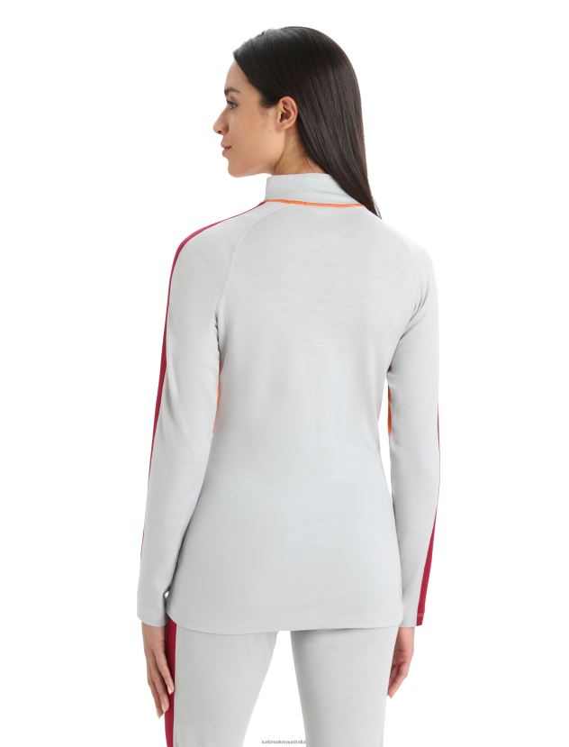 Icebreaker Women Merino 200 Sonebula Long Sleeve High Neck Thermal TopEther/Flash 80BXXP878 Clothing