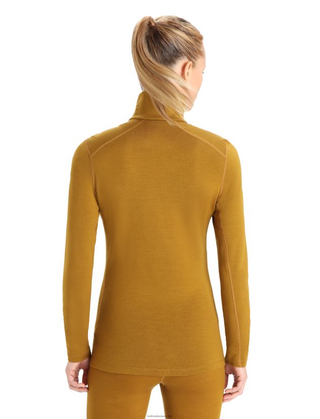 Icebreaker Women Merino 260 Tech Long Sleeve Half Zip Thermal TopClove 80BXXP860 Clothing