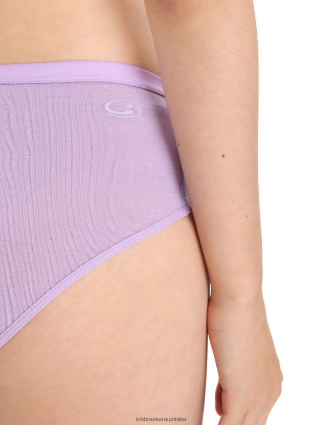 Icebreaker Women Merino Siren Hipkini BriefsPurple Gaze 80BXXP518 Clothing