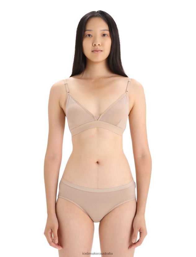 Icebreaker Women Merino Siren Padded BraPraline 80BXXP510 Clothing