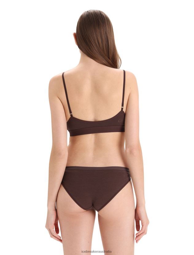 Icebreaker Women Merino Siren Padded BraUmber 80BXXP512 Clothing